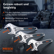 Dimensions du produit et robustesse du jeu : Le set de 3 pièces couvre des portées de 30 mm à 40 mm ; les échelles gravées au laser assurent une précision constante lors de l'utilisation quotidienne sur le chantier.