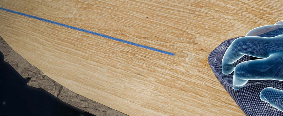 Poudre de traçage bleue