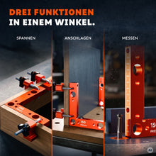 Drei Anwendungen im Vergleich: Spannen an der Ecke, Anschlagen einer Platte und Messen am Fräser