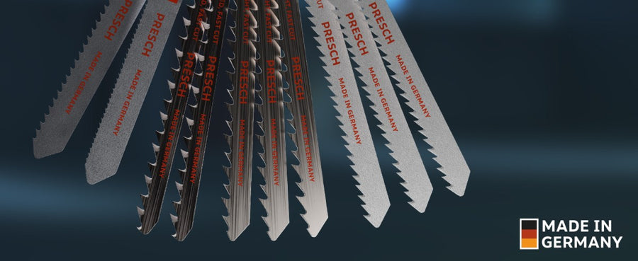 PRESCH Stichsägeblätter Set für Holz und Metall, verschiedene Sägeblatttypen für präzisen Schnitt und sägeblätter für verschiedene Materialien