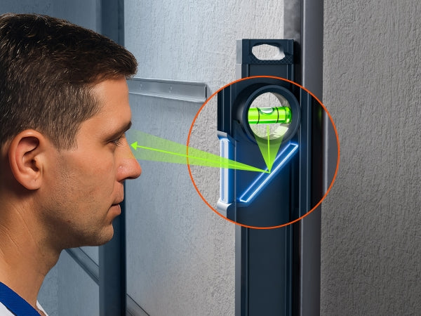 Magnetwasserwaage mit präziser Vergrößerungslibelle