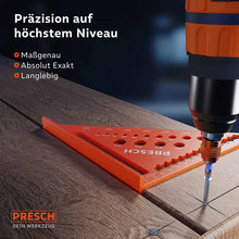 PRESCH Timmermanshoekset in 180mm en 300mm voor nauwkeurig werk en betrouwbare metingen met timmermanshoek en hoekgereedschap op houten oppervlak