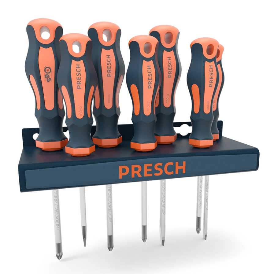 Schraubendreher Set 7tlg. PH, PZ, SL