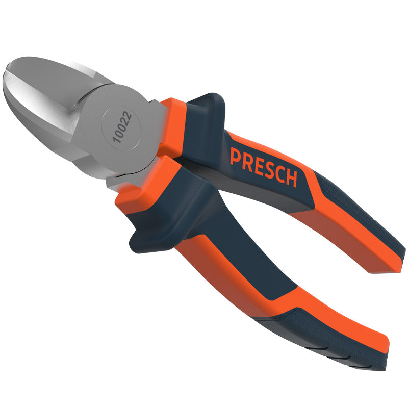 PRESCH Seitenschneider 160mm, Zangenschneider in Profi-Qualität mit ergonomischem Griff