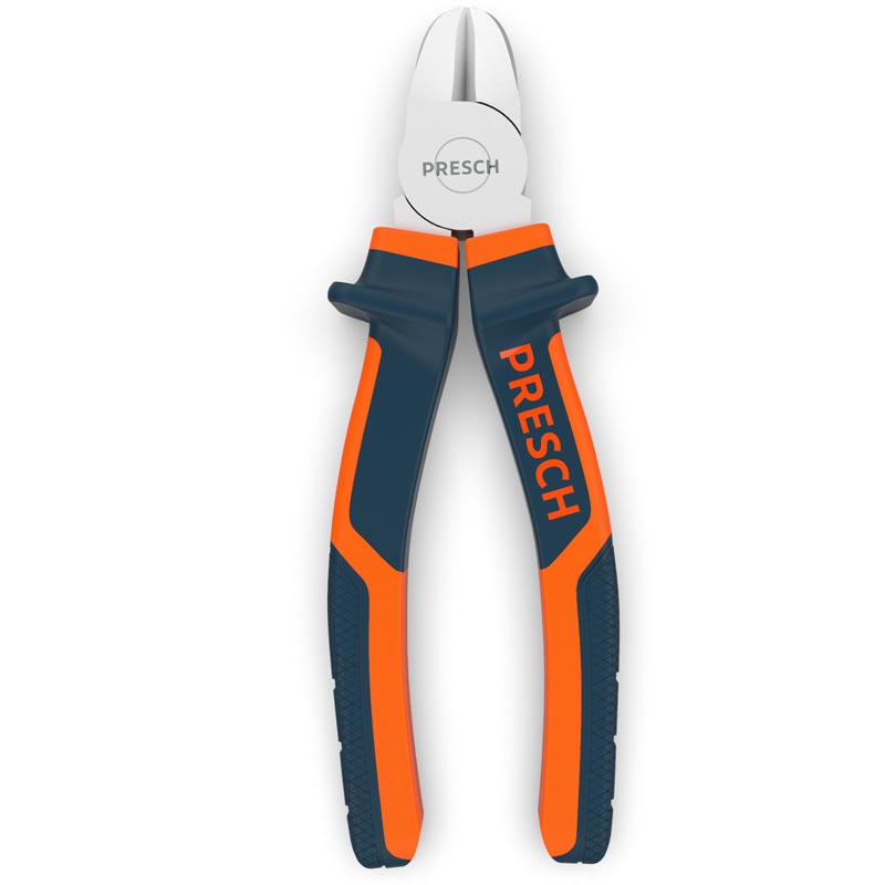 Pince coupante PRESCH 160 mm, pince pour couper le fil et les câbles, outil à main avec poignée ergonomique.