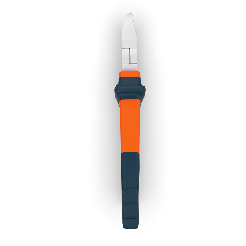 Pince coupante PRESCH 160mm en bleu et orange, outil à pince pour le travail du fil.