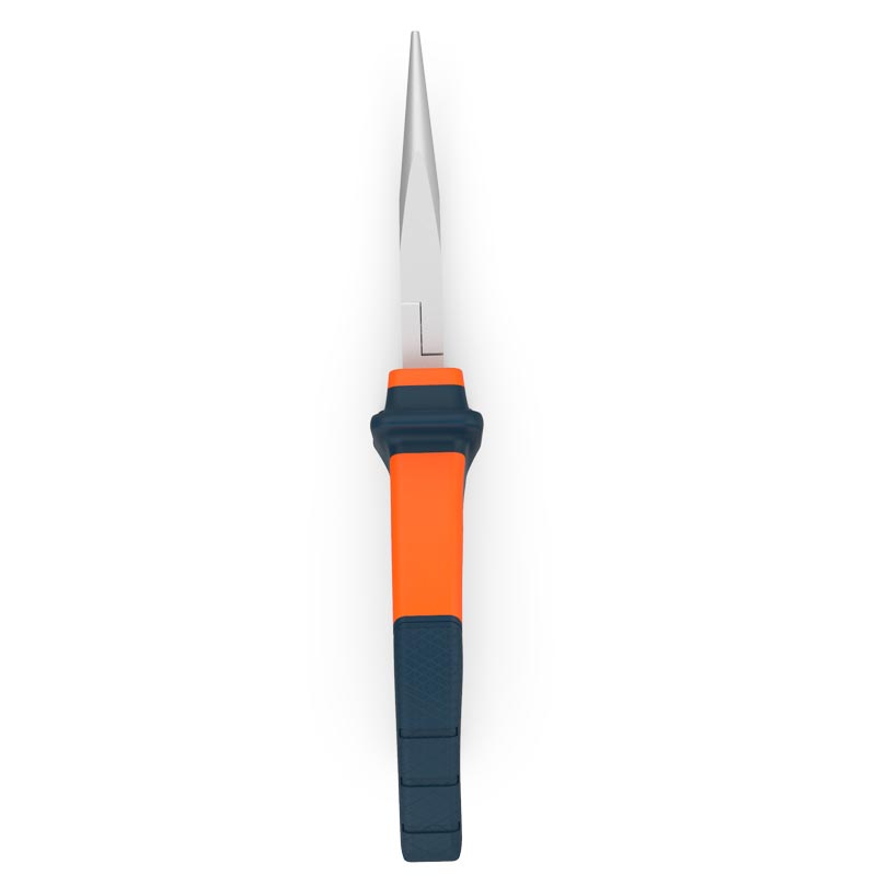 Pince à bec effilé 160mm de PRESCH avec poignée isolée, pince pour électronique, pince de précision