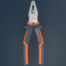 PRESCH Kombizange 10024 mit ergonomischem Griff, hochwertige Zange für Elektrik und Handwerk