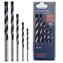 PRESCH Jeu de forets à béton Pro 5 pièces pour un perçage précis dans le béton et la maçonnerie