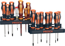 Jeu d'outils PRESCH avec tournevis et testeur de tension dans support d'outils