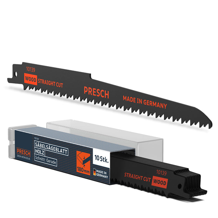 Lame de scie alternative pour bois, longueur 210mm - 10 pièces 