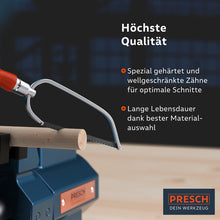 Universal Sägeblatt von PRESCH mit spezialgehärteten Zähnen für diverse Sägearbeiten und langer Haltbarkeit.