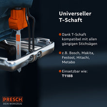 PRESCH Decoupeerzaagbladen voor hout met universele T-schacht compatibel met gangbare elektrische zagen, zaagbladinzet voor houtbewerking.